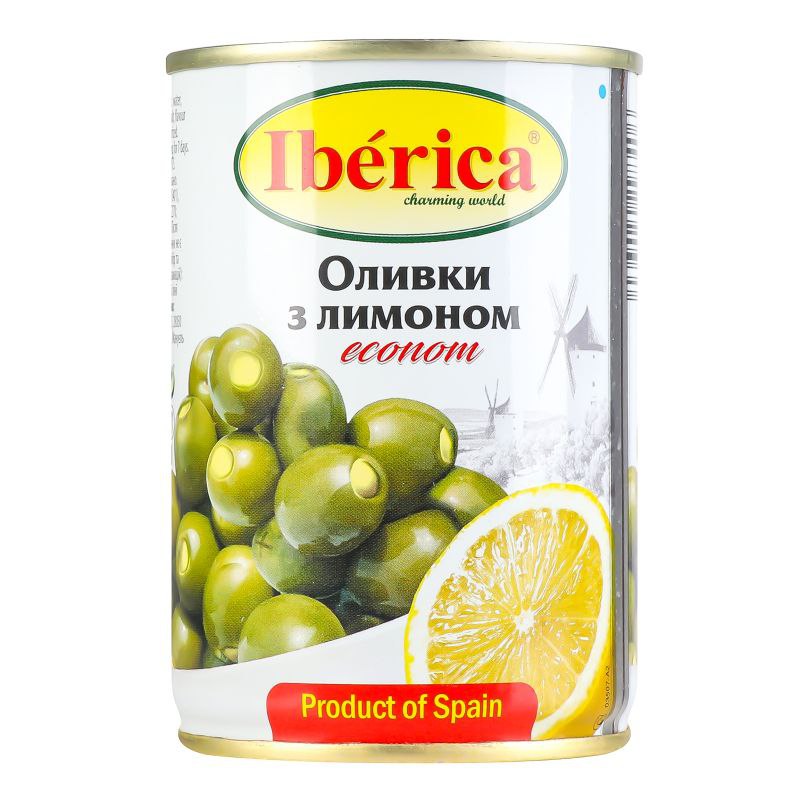 Оливки Iberica фаршировані лимоном з/б 280г